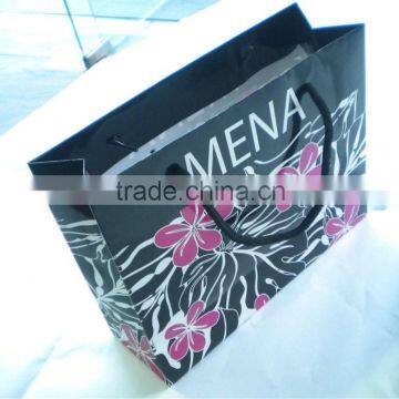 black paper bag for cloth