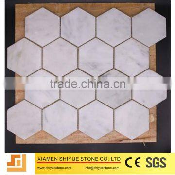 Carrara white marble mosaic