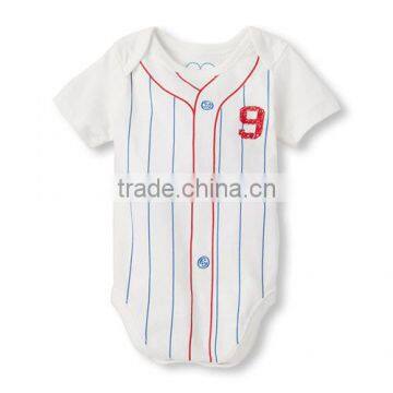 Cute Base Ball Style Sport New Design Baby Onesie photo-3
