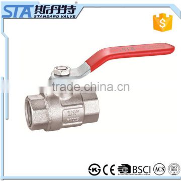 ART.1001 China manufacturer low price customized forged double female connection steel handle for water oil gas ball valve brass