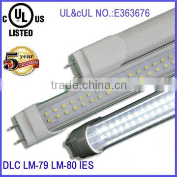 ul dlc led fluorescent light t10 with 5 years warranty high lumens 110lm/w 4ft 18w 2000 lms