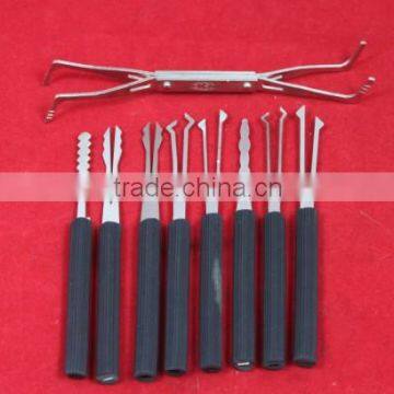 9pcs locksmith tools for Open car door lock tool 9 pin lock pick set