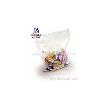 sides sealed slider zipper white bag