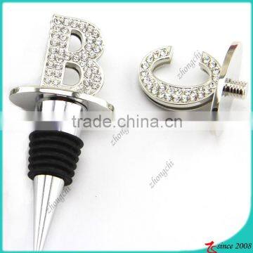 Crystal Letter Wine Stopper Decoration For Wine (WS)