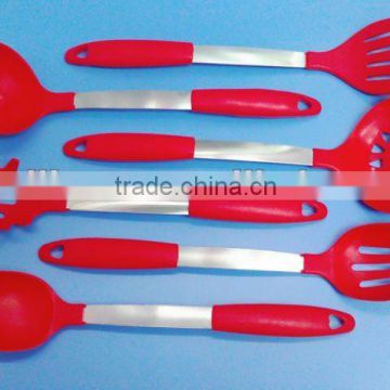 6pcs Essential Silicone Kitchenware Silicone Kitchen Tools Utensils Set FDA and LFGB