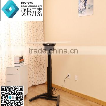 Ergonomic electric single foot sit to stand reception desk office/home height adjustable desk