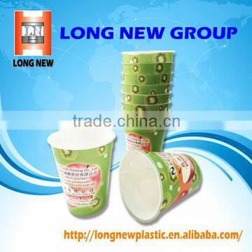 Plastic cup In Mould Printing Label for customized