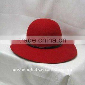 2011 fashion lady wool felt floppy wide brim hat