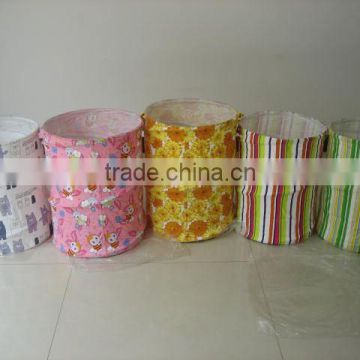 polyester folded laundry basket hamper