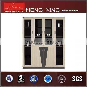 Utility fashion glass door cabinet glass corner shelf HX-492