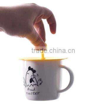 Creative Candy-colored Lids Food Grade Silicone Lid Seal Leak-proof Lid Multi-use Non-toxic Glass Lid photo-4