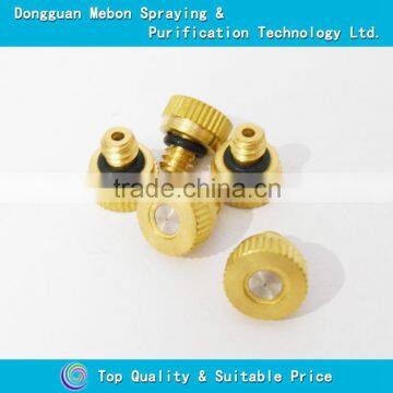 Brass low pressure cooling nozzle,small size water misting nozzle