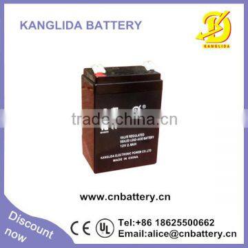 12v2.6ah sealed lead acid exide battery for fire control system