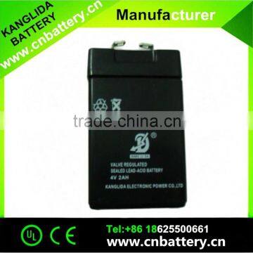 rechargeable battery 4v 2ah lead acid vrla battery