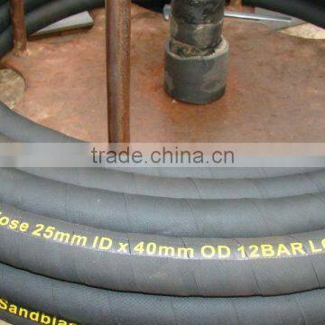 copper packed sand blast rubber hose