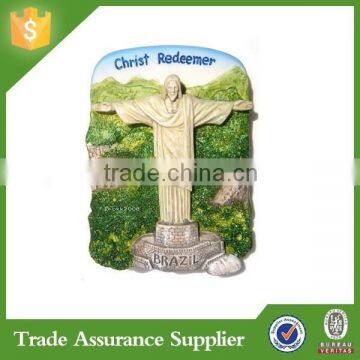 High Quality Brazil Christ Redeemer Resin 3D Fridge Magnets