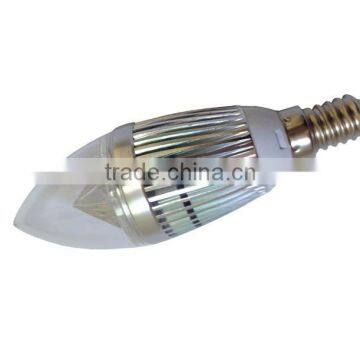 High Power E14 Lamp Base 4watts Aluminum Lamp Body Led Candle Light