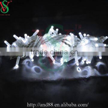 Rubber cable 10m 100leds waterproof led string lights