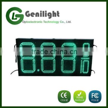 double sides outdoor waterproof LED gas fuel price display sign for gas station