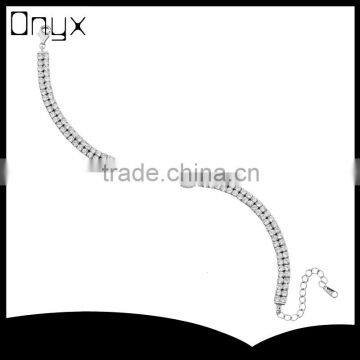 925 sterling silver double twice infinity bracelet with ruby red stone