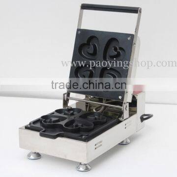 4pcs Commercial Use Non-stick 110v 220v Electric Love Heart Doughnut Baker photo-2