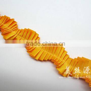 hot sale ruffle lace trim for dress clothes decoration