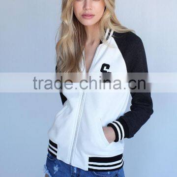 White with black arms sexy girls varsity jackets hot