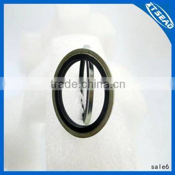 Bonded gasket self centered