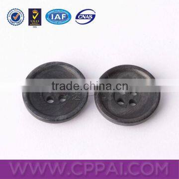 Black Cow Horn Button Blanks for Leather Coat D0574