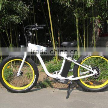 500W Fat All Terrain Electric Bike with 4.0 Inch Wide Tire