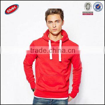 wholesale cheap mens cotton plain red overhead hoodies