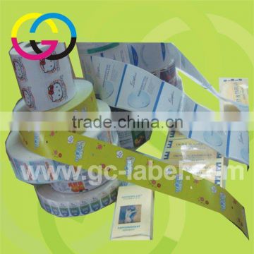 Professional factory hot sale pre-print sticker self-adhesive label stickers