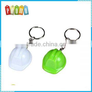 Popular Promotional Bottle Cap Safety Helmet Keychain