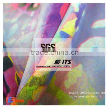 100 Polyester digital printed chiffon fabric for women dress fabric