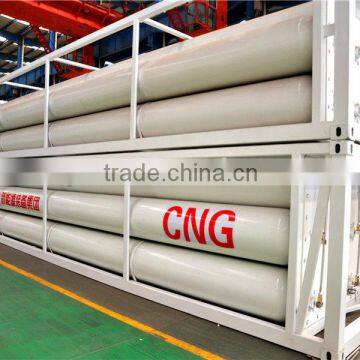 5569Nm3, 25Mpa, ISO11120, GOST, NGV trailer, CNG tube skid.