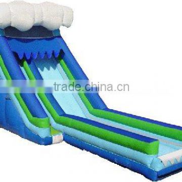 air wet slide or inflatable dry slide two types use