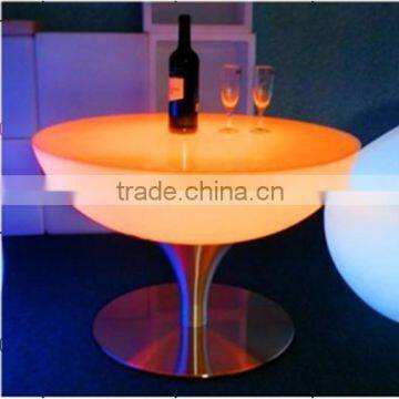 Color Change Stainless Steel Base Led High Top Bar Table photo-4