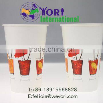 YORI low price disposable cold drink paper cup