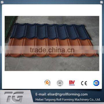 Standard Archaized Colored Roofing Stone Coated Roof Tile Machine for Africa photo-4