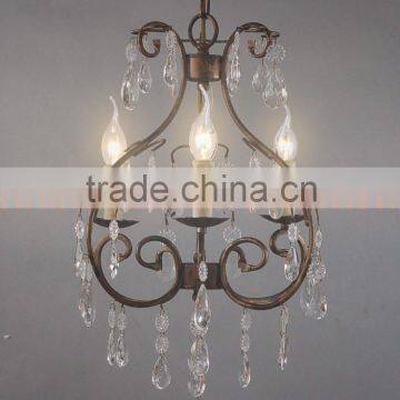 Traditional Chandelier Lamp MC4051-3AG1 Vintage Furniture Crystal Lighting Ceiling Lamp