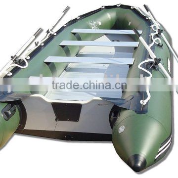 inflatable aluminum floor fishing boat