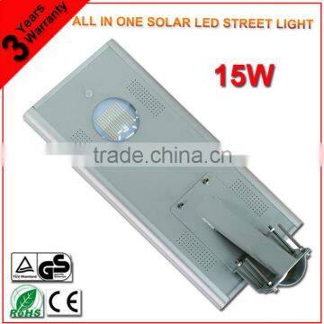 Solar Power With Sensor Integrated All In One 15 Watt LED Street Light