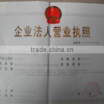 License of the business cooperation