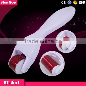 Home Use Skin Derma Equipment 4 in 1 derma roller for Skin Rejuvenation micro needle derma skin roller meso roller