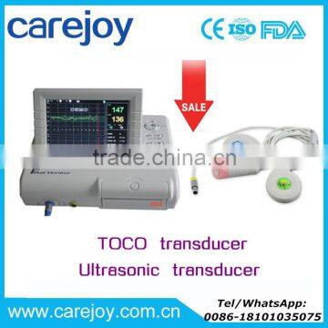 Carejoy 2016 On Sale 8.4 inch Fetal monitor with TOCO/ultrasonic transducer fetal mark for pregnant women with good price