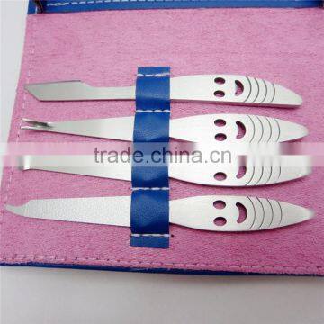 Bonvatt PROFESSIONAL 7PCS/SET Pedicure/Manicure Set Nail Cutter Clippers Cuticle Grooming Kit Purple STAINLESS photo-5