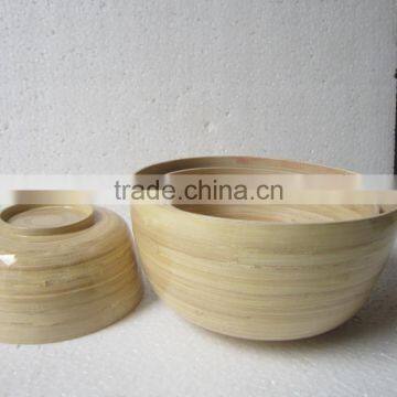 Vietnamese style bamboo bowl for kitchenware safe food