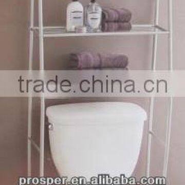 metal wall standing bathroom shower rack with 3 layers