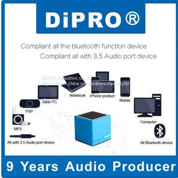 Mini Cube Wireless Speaker Bluetooth Customized Design Speaker for 2017 Promotional Gift photo-4