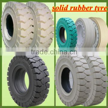 Best Price Forklift Tyres 600-9, White Forklift Non Marking Solid Tires